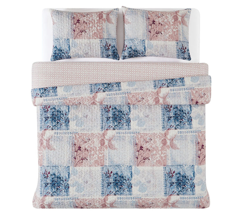 Cannon Textured Lotte Patchwork King 3pc Duvetover Set — View 4