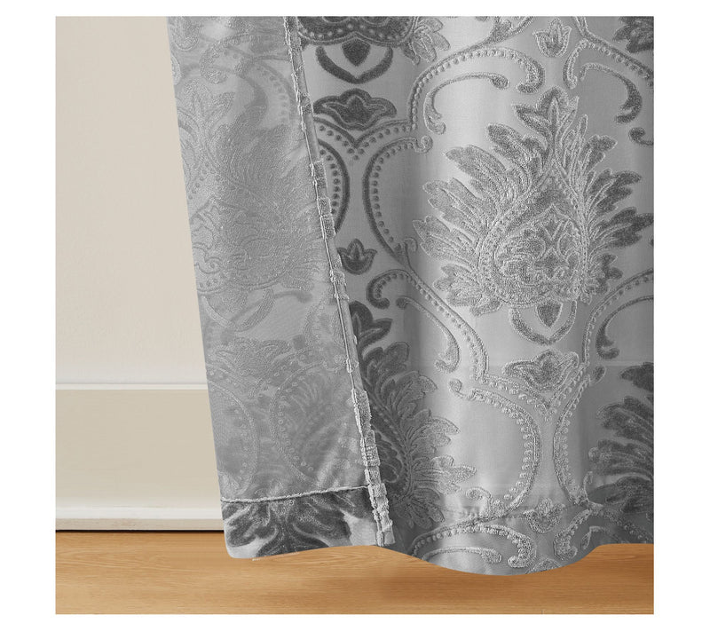 5th Avenue Lux Sophia Burn Out 37x84 Sheer Window Panel S/2 — View 6