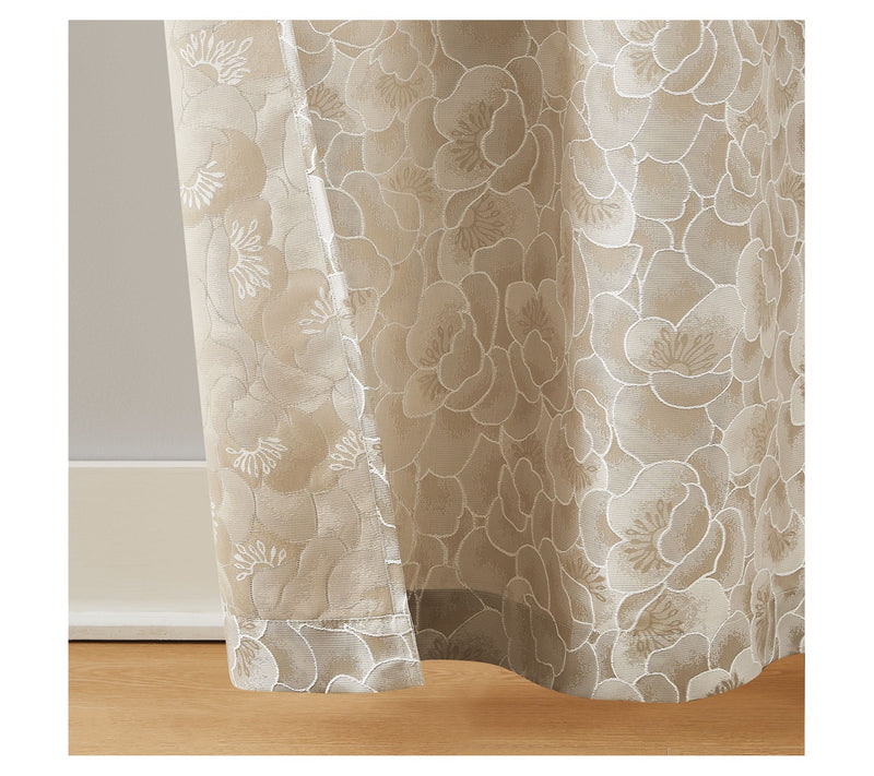 5th Avenue Lux Blythe Textured 38x84 ChampagneWindowPanel S/2 — View 5