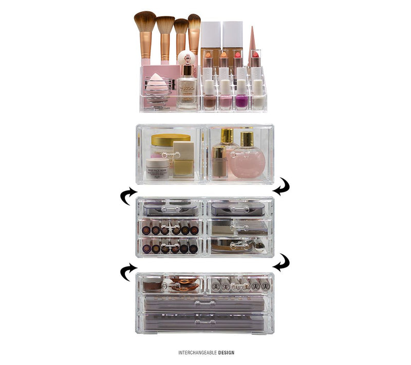 Sorbus Marble Makeup and Jewelry Storage Case -Great for Bath — View 6