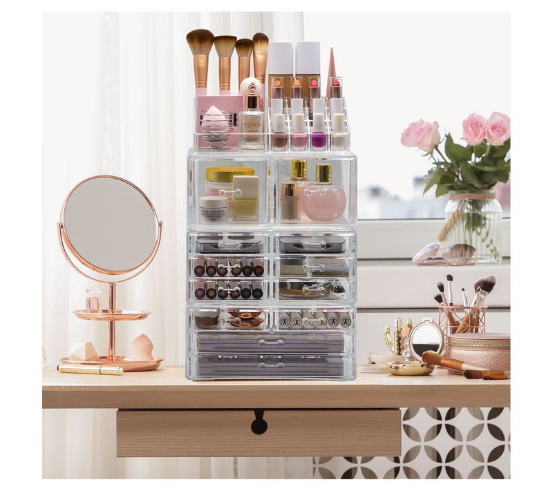 Sorbus Marble Makeup and Jewelry Storage Case -Great for Bath — View 5