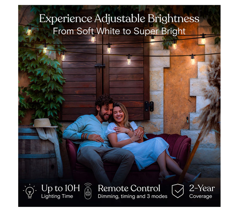 Brightech Ambience Pro 27Ft 4W Solar LED 3000KString Light — View 4