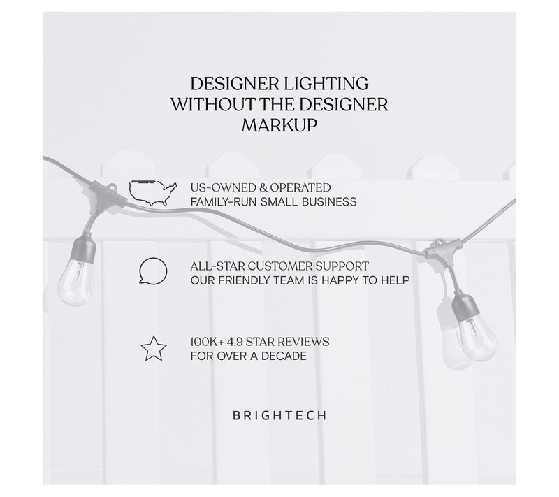 Brightech Ambience Pro 27Ft 4W Solar LED 3000KString Light — View 10