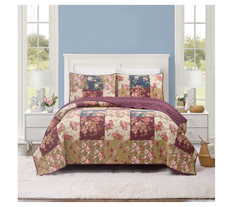 Germaine Floral 2-Piece Twin Quilt Set — Main view