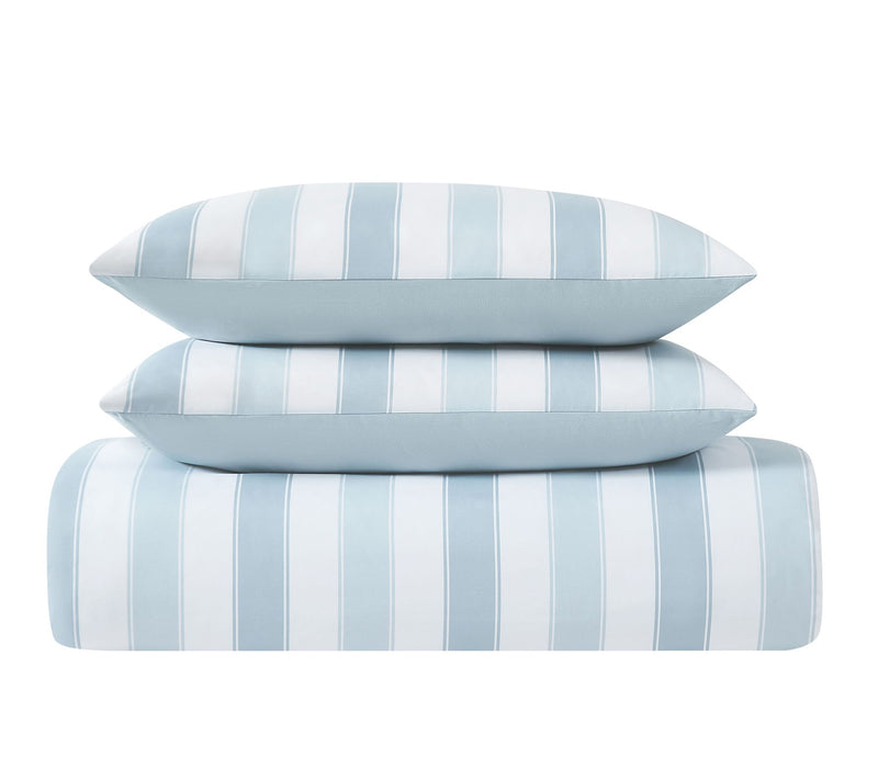 Truly Soft Aiden Stripe Full/Queen 3 Piece Duvet Cover Set — View 5