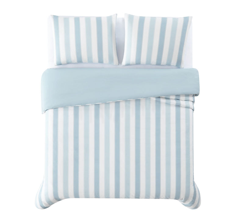 Truly Soft Aiden Stripe Full/Queen 3 Piece Duvet Cover Set — View 6