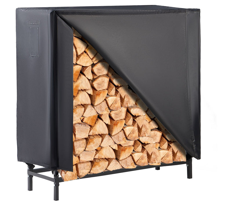 LUGO Heavy-Duty 4FT Waterproof Outdoor FirewoodRack & Cover — View 10