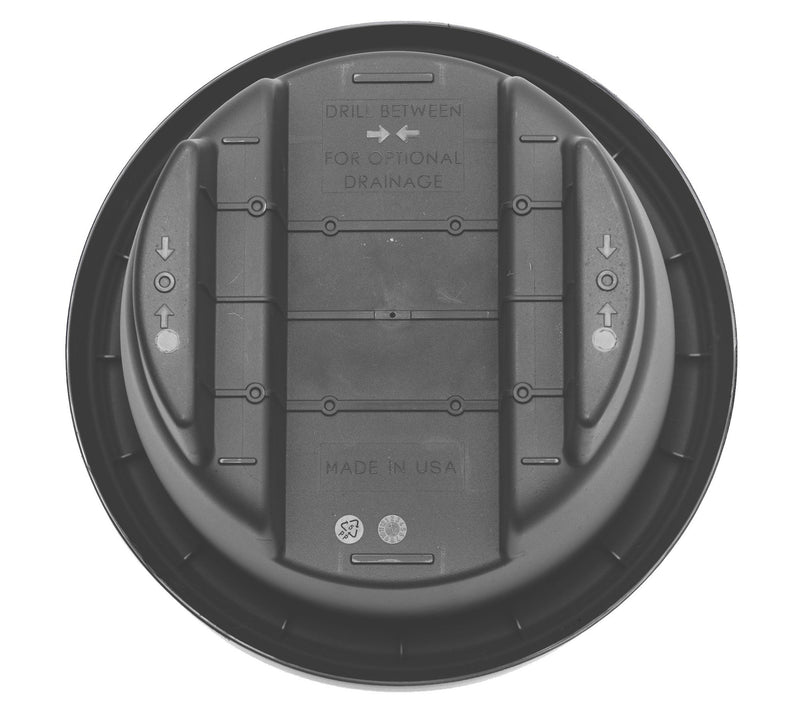 Bloem Modica Deck Rail Round Planter: 12", 2 Gallon Capacity — View 4