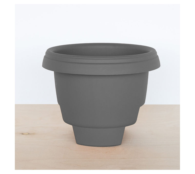 Bloem Modica Deck Rail Round Planter: 12", 2 Gallon Capacity — View 6