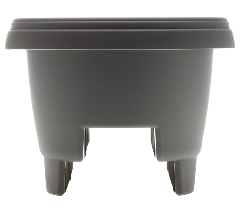 Bloem Modica Deck Rail Round Planter: 12", 2 Gallon Capacity — Main view