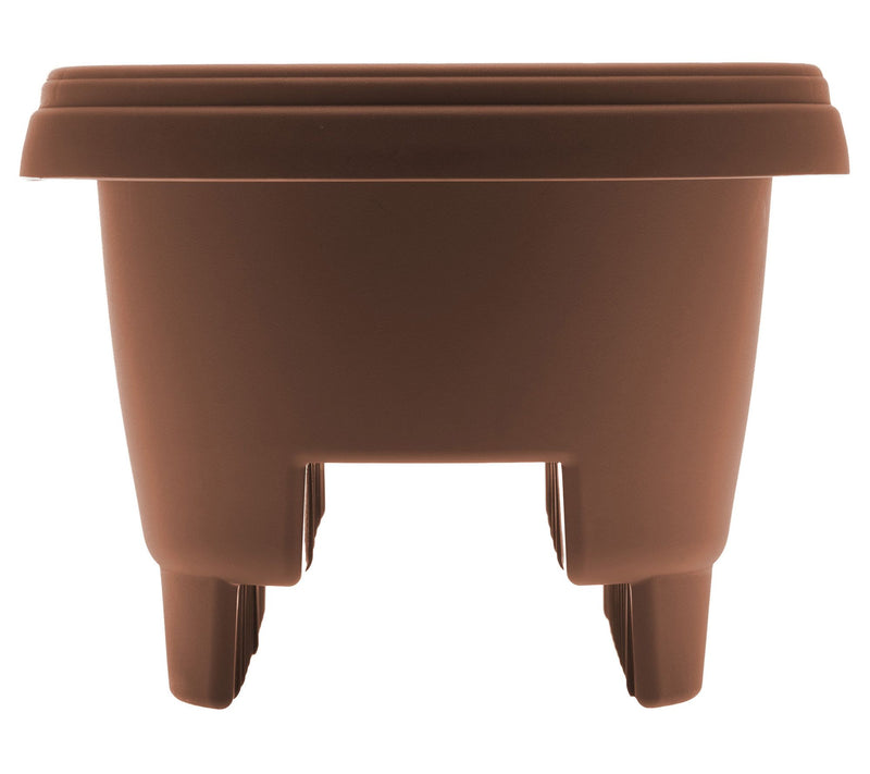 Bloem Modica Deck Rail Round Planter: 12", 2 Gallon Capacity — View 12
