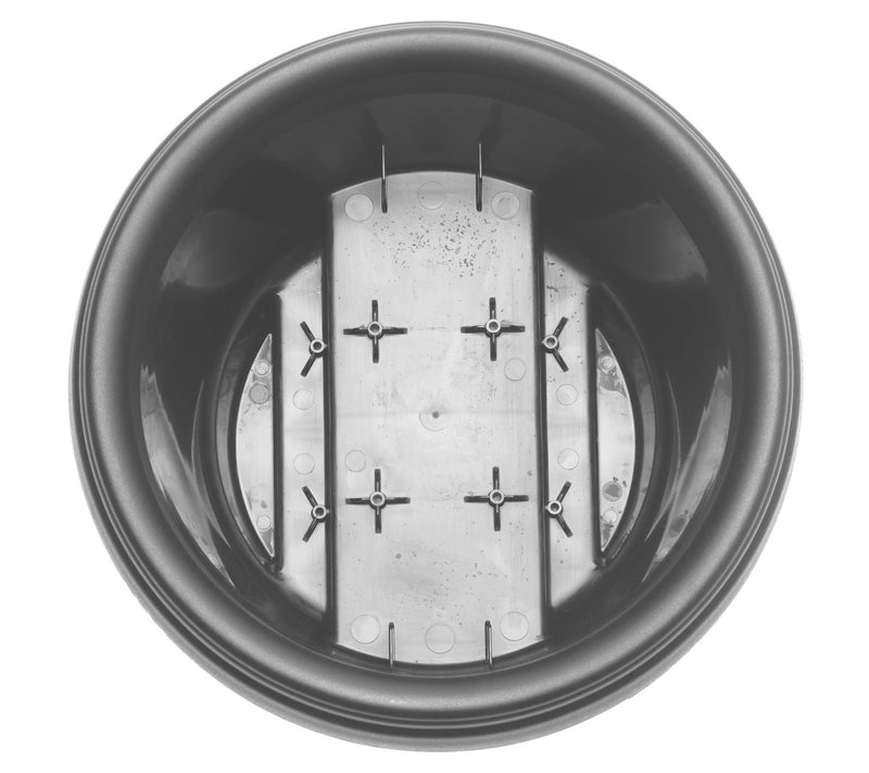Bloem Modica Deck Rail Round Planter: 12", 2 Gallon Capacity — View 5