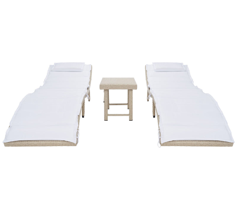 Safavieh Carew 3pc Sun Lounger Set — View 14