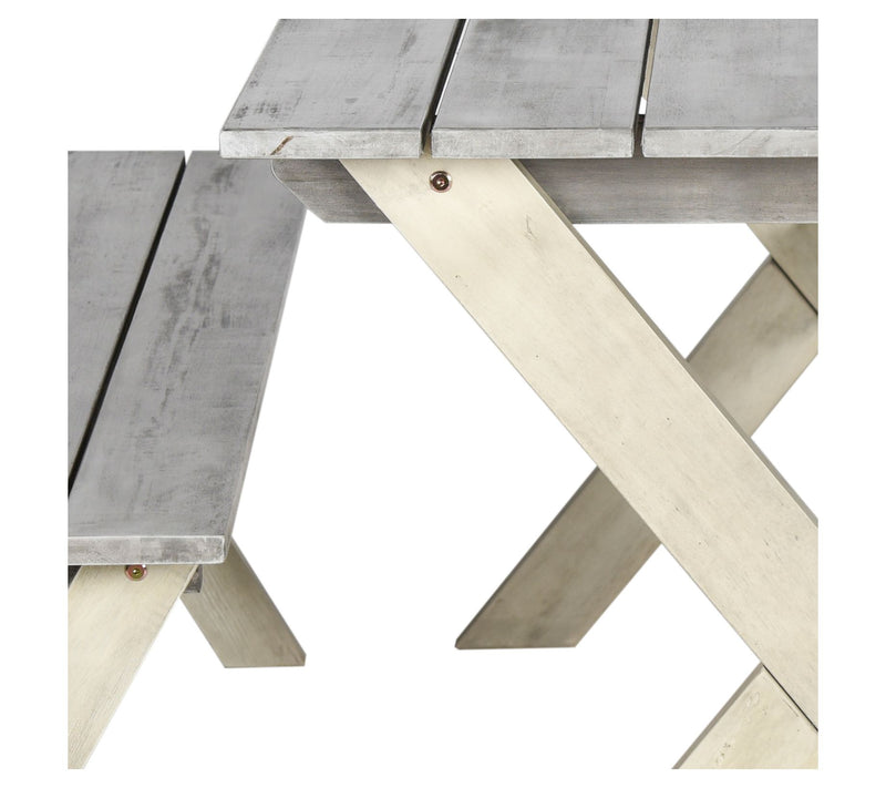 Safavieh Marina 3pc Picnic Table Set — View 6