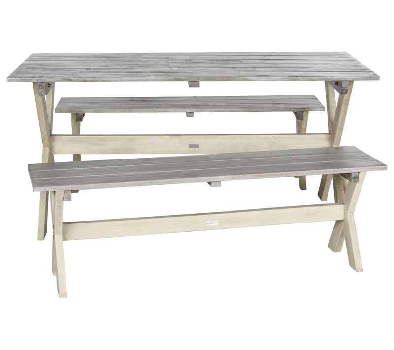 Safavieh Marina 3pc Picnic Table Set — View 4