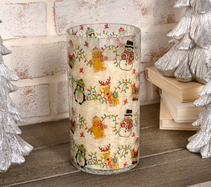 Temp-tations 8" Glass Hurricane with 35-ounce Scented Candle — View 5