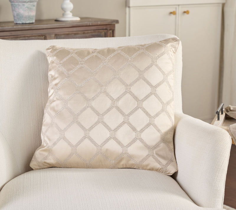 Northern Nights Signature Metallic Embroidered Dec Pillow — View 7