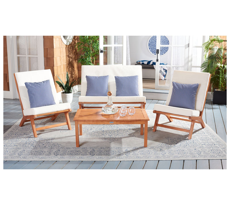 Safavieh Chaston 4pc Outdoor Living Set — View 12