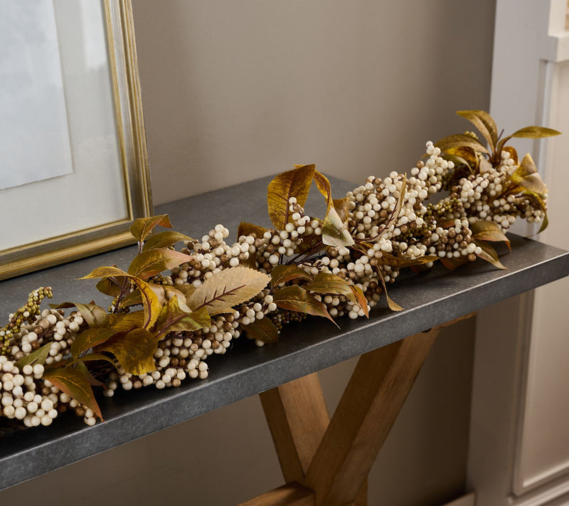 Home Reflections 6' Leaf with Berry Garland — Main view
