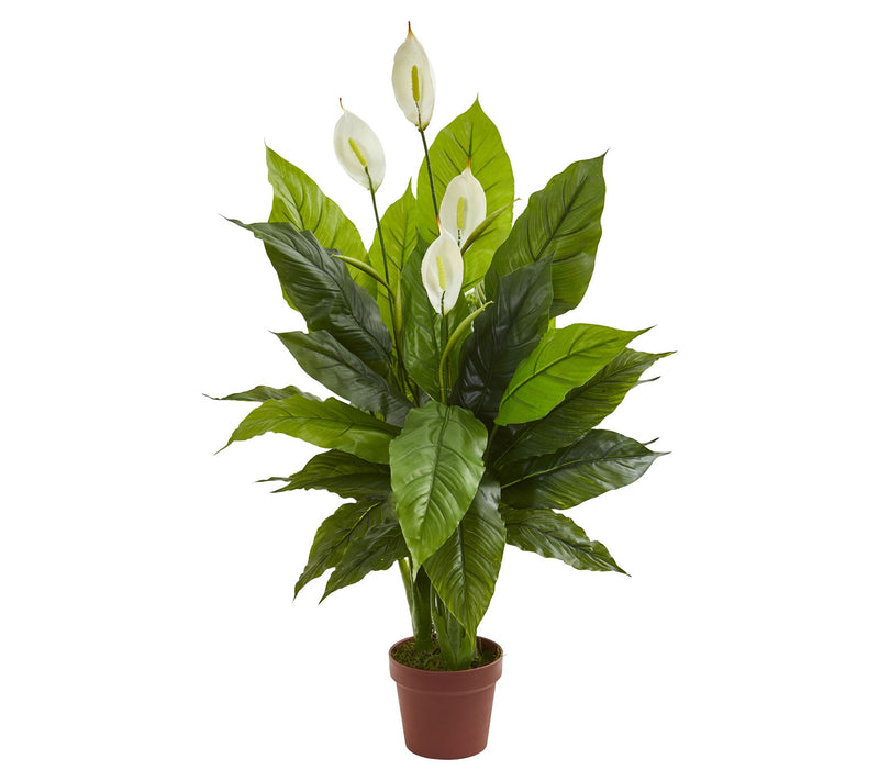 Nearly Natural 42" Spathiphyllum Artificial Plant(Real Touch) — Main view