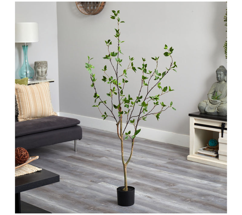 Nearly Natural 5' Minimalist Citrus Artificialee — View 4