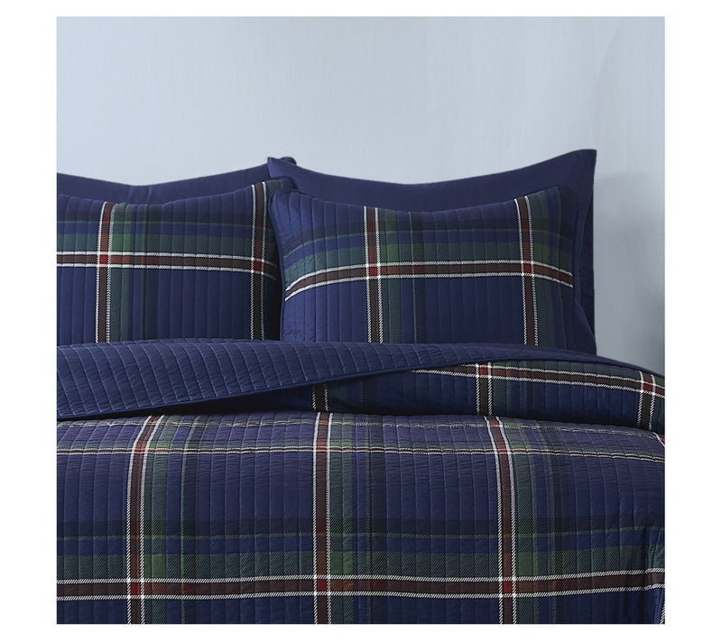 Truly Soft Bronson Plaid King 3 Piece Quilt Set — View 2