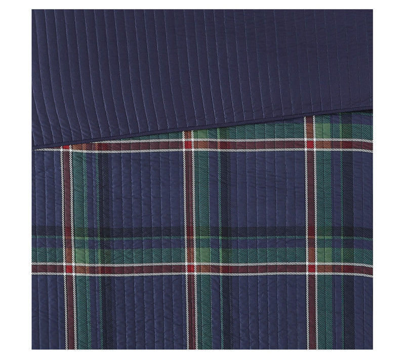 Truly Soft Bronson Plaid King 3 Piece Quilt Set — View 5
