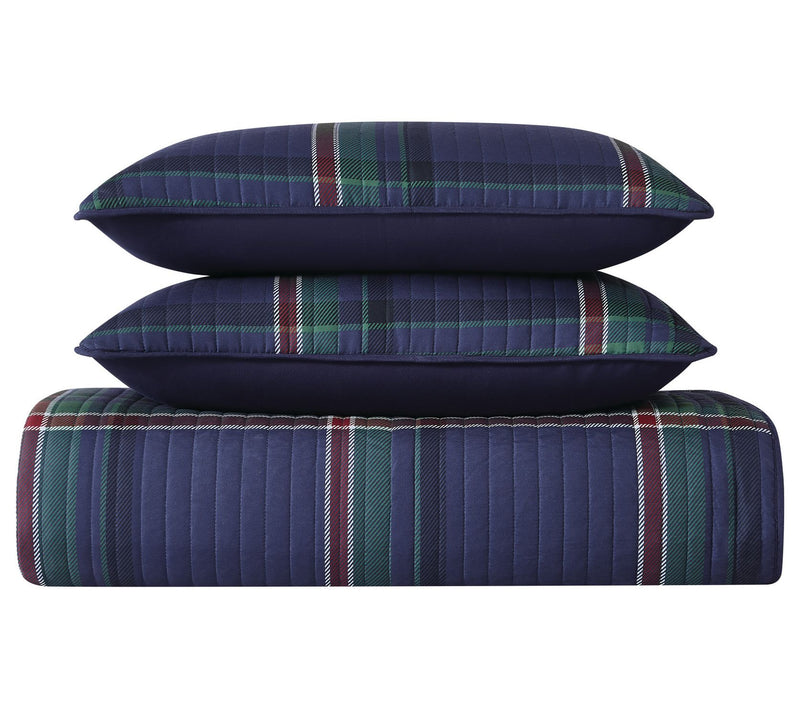 Truly Soft Bronson Plaid King 3 Piece Quilt Set — View 3