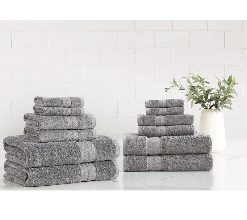 London Fog Signature Solid 12 Piece Towel Set — View 9