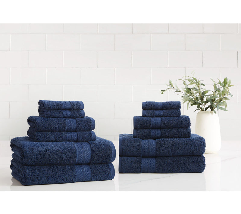 London Fog Signature Solid 12 Piece Towel Set — View 10