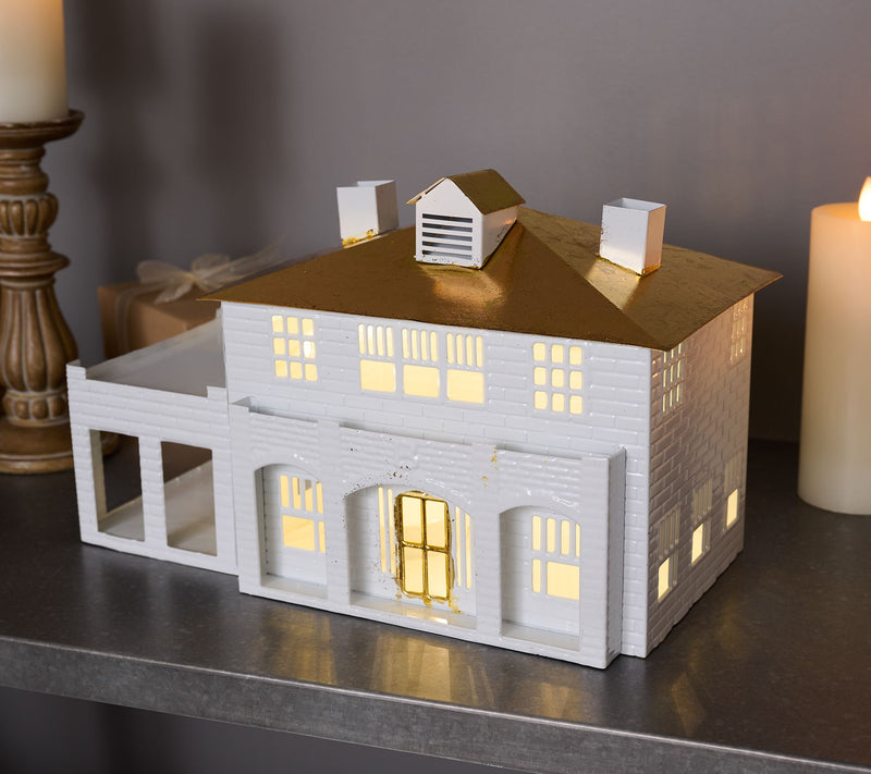 Illuminated 17" Belle Manor Main House by Kim Gravel — Main view