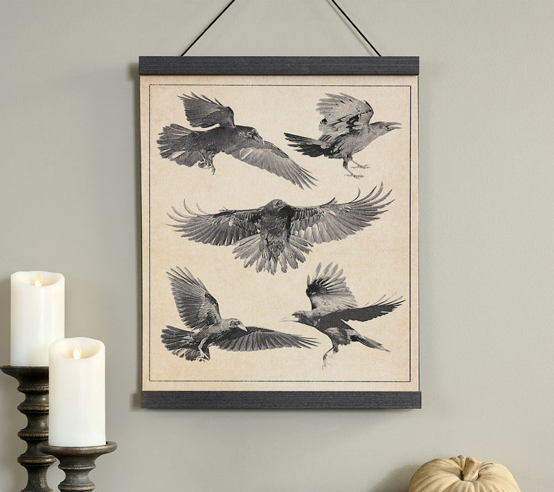 Cozy Cottage by Liz Marie Hanging Art Crows In Flight — Main view