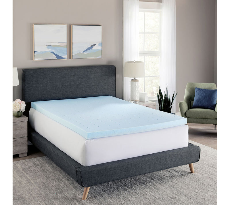 Bodipedic 3" Gel-Infused Memory Foam Mattress Topper, King — Main view