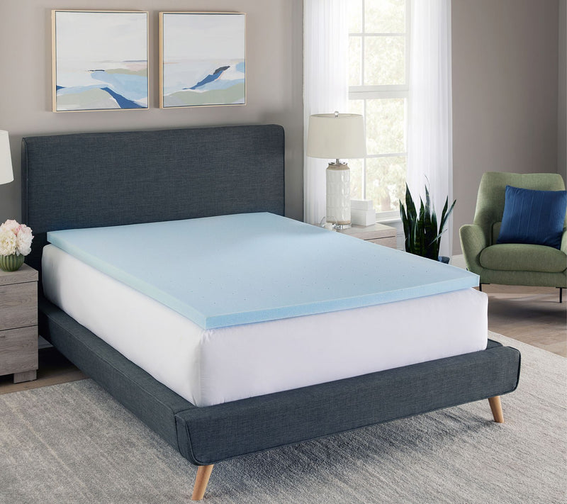 Bodipedic 2" Gel-Infused Memory Foam Mattress Topper, Queen — Main view