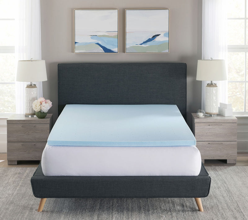 Bodipedic 2" Gel-Infused Memory Foam Mattress Topper, Queen — View 2