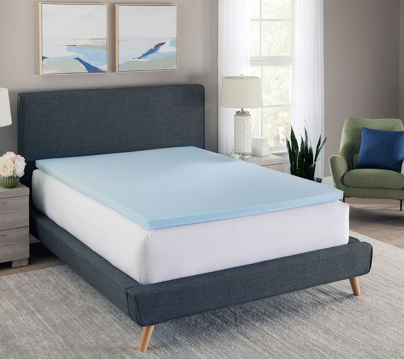 Bodipedic 2" Gel-Infused Memory Foam Mattress Topper, Cal King — Main view