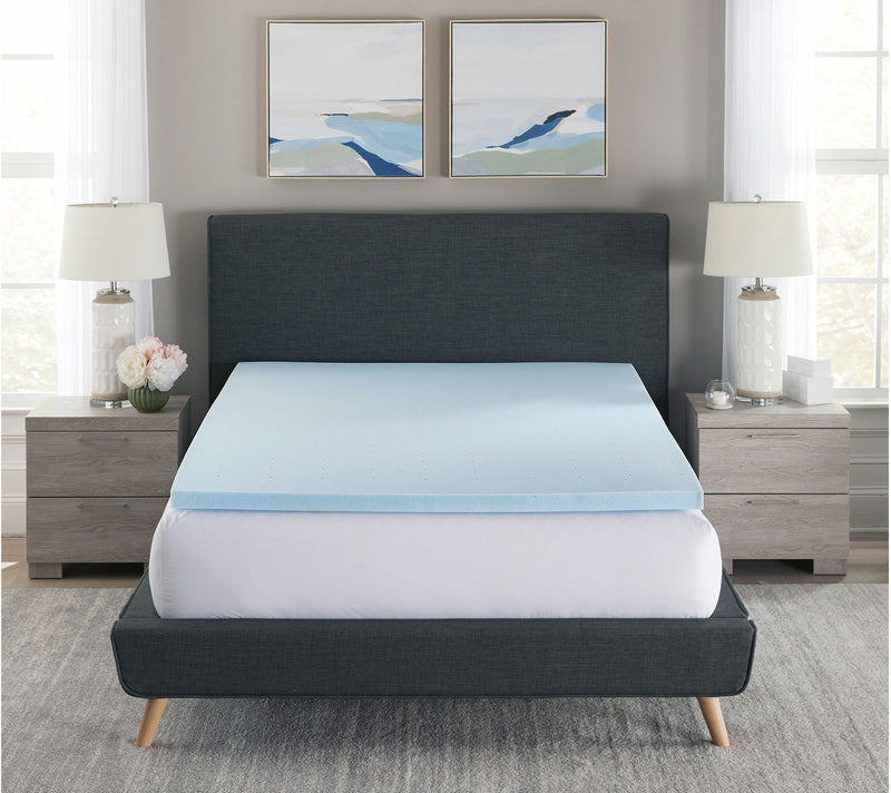 Bodipedic 2" Gel-Infused Memory Foam Mattress Topper, Cal King — View 2