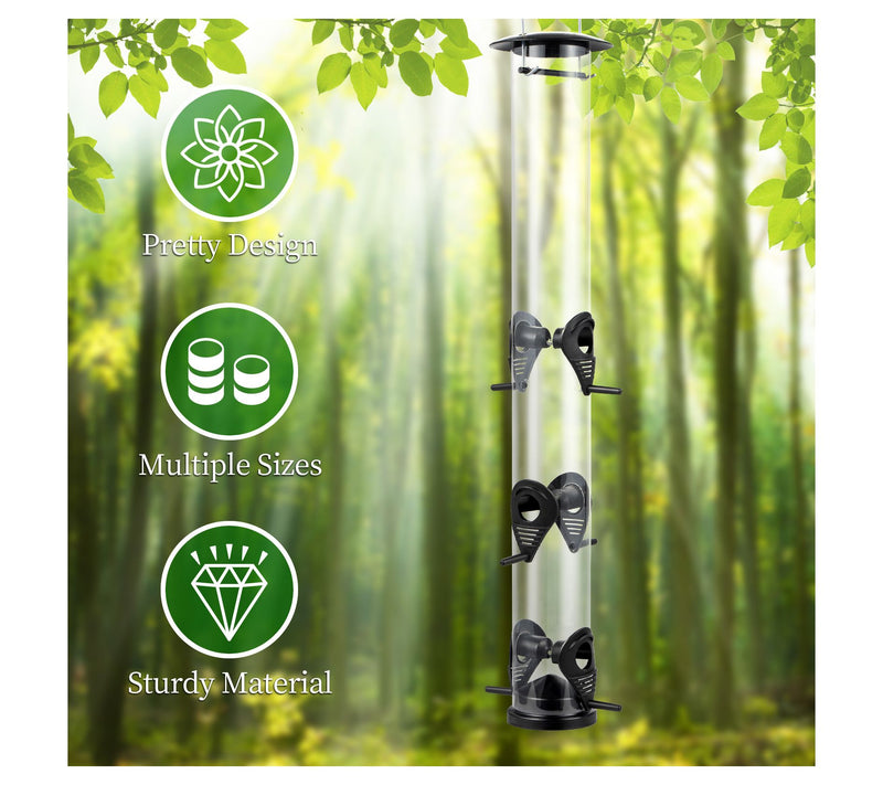 Backyard Expressions Tube Hanging Bird Feeder -23" 6 Port — View 2