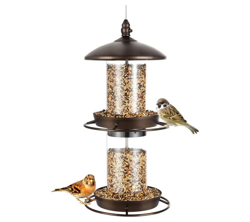Backyard Expres sions 2-Tier Bi rd Feeder with Sure-Lock Cap — Main view