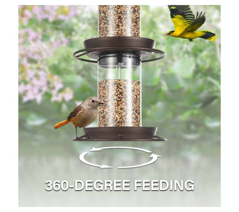 Backyard Expres sions 2-Tier Bi rd Feeder with Sure-Lock Cap — View 4