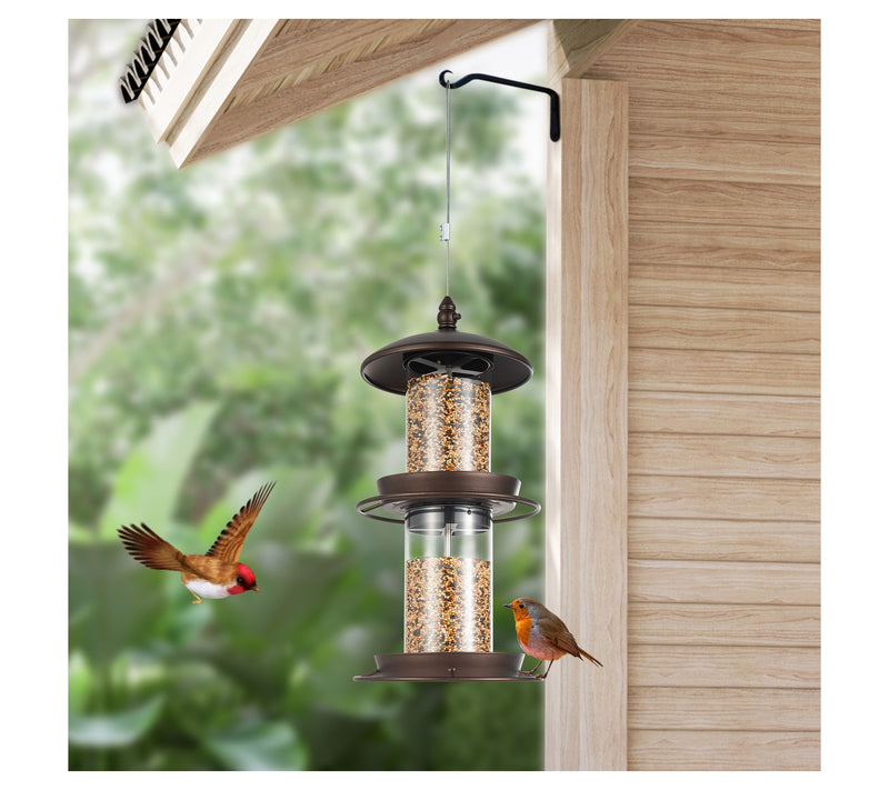Backyard Expres sions 2-Tier Bi rd Feeder with Sure-Lock Cap — View 6