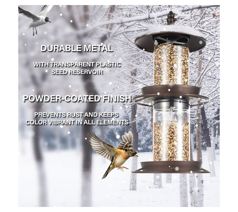 Backyard Expres sions 2-Tier Bi rd Feeder with Sure-Lock Cap — View 7
