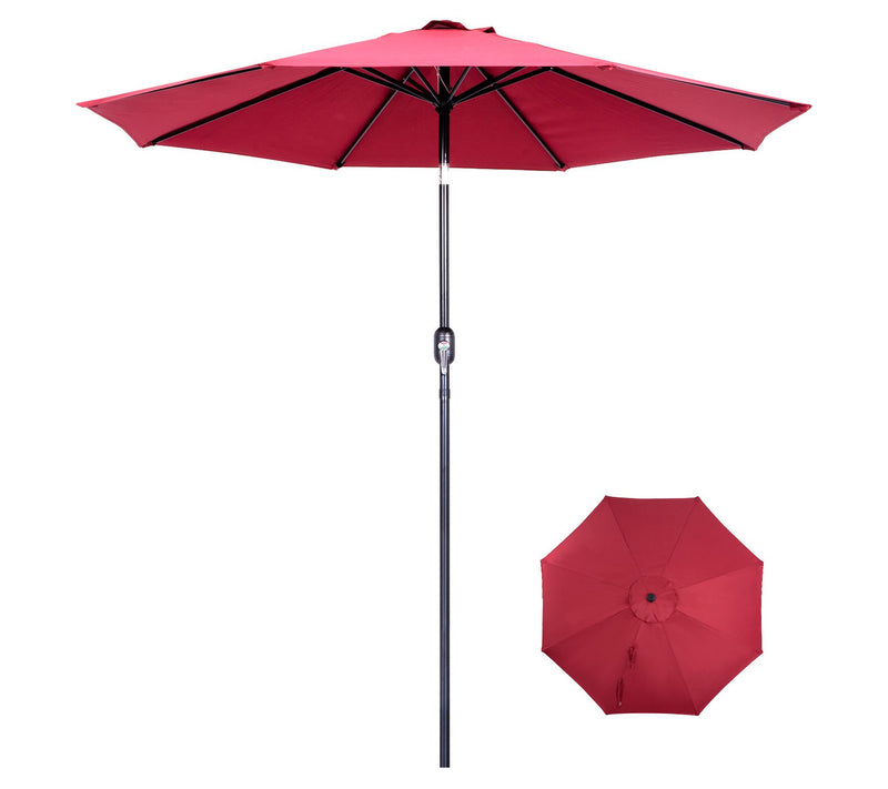 Backyard Expressions 9 Ft Patio Umbrella w/ Crank/Tilt — View 13