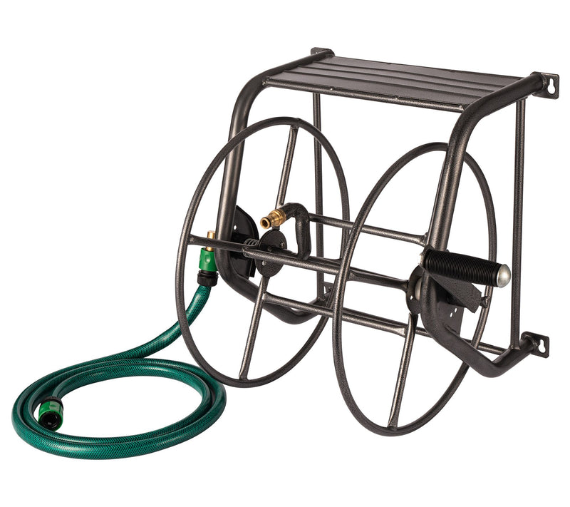 Backyard Expressions Metal Wall Mounted Hose Reel-200'Capacity — View 3