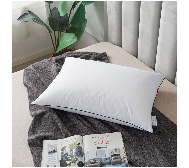 Royal Velvet White European Down Nano Feather Pillow- Std/Qn — View 3