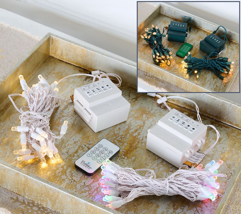 Bethlehem Lights S/2 Diamond Lights with Remote and Color Flip LEDs — View 7