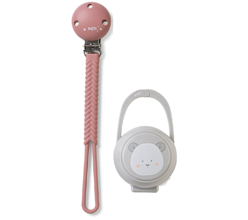 SARO Pacifier Holder + Case Set — Main view