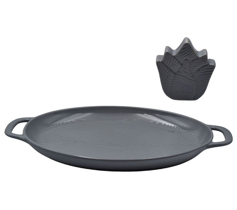 Temp-tations Woodland Special Edition Oval Deep Dish Giving Plate — View 5