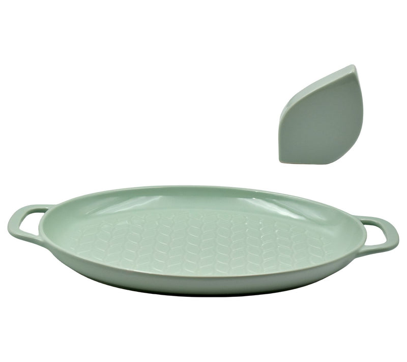 Temp-tations Carved Willow Special Edition Oval Deep Dish Giving Plate — View 5