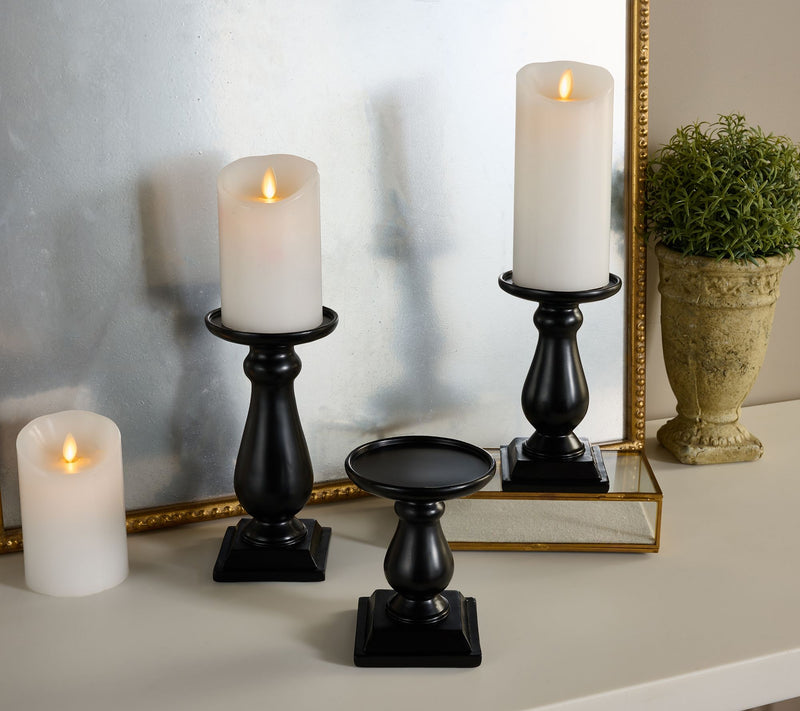 S/3 Flippable Pedestal Candle Holders by Valerie — View 14